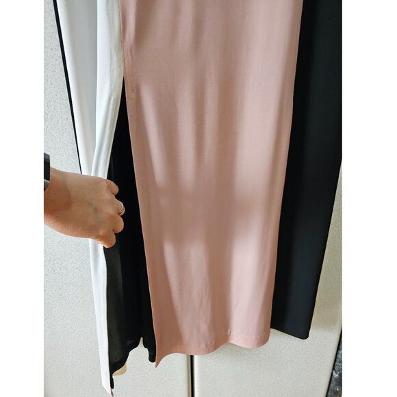 Women's Maxi Dress, Classic Style Short Sleeve With Slit, LABEL by 5 12, Size 10 - Picture 4 of 7